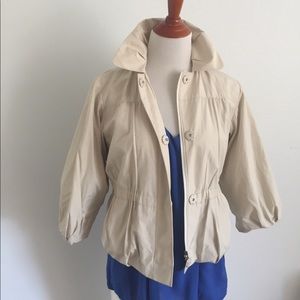 Cropped Gathered Waist Jacket from Club Monaco